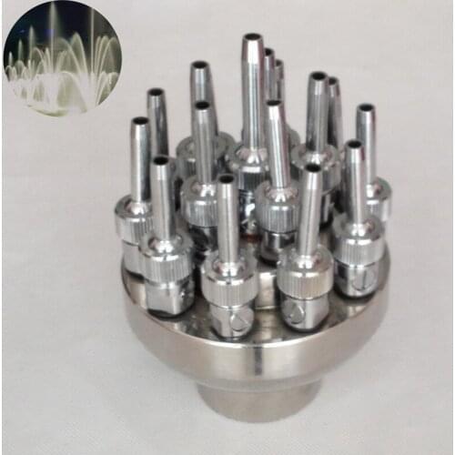 DN40/1.5" Adjustable Stainless Steel Three Layers Flower Style Fountain Nozzles