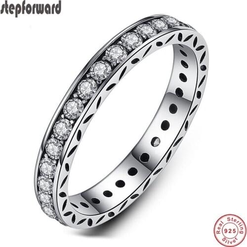 Good Quality Hot Sale Popular CZ Paving 925 Sterling Silver Ring