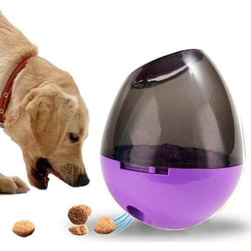 Pet Interactive Leak Food Ball Toy Dog Cat Shaking Leakage Food Dispenser Puppy Slow Feed Pet Tumbler Toy