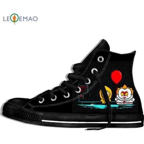 Custom Image Printing Sneakers Maniac Park Horror Movie Theme Park Jason Clown Saw Halloween Funny Canvas Breathable Shoes