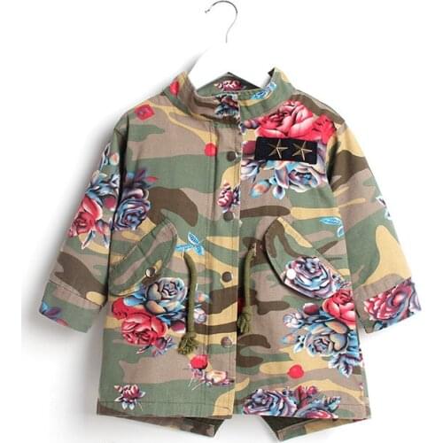 2018 New fashion Childrens clothing outwear Boys girls autumn winter jackets casual long kids coats for 3-8Years