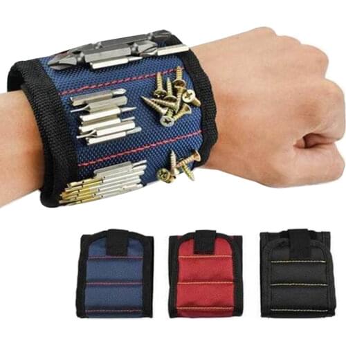 Magnets Wrist Bag Magnetic Bracelet Tool Storage Bag Repair Tool Magnetic Wristband Holding Screws Storage Tool Holder