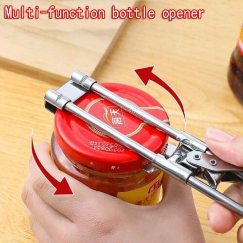 Multifunct Kitchenware Stainless Steel Adjustable Can Opener ,Labor-saving bottle opener
