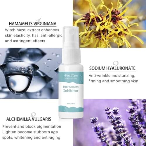 Powerful Permanent Painless Hair Removal Spray Stop Hair Growth Inhibitor Shrink Pores Skin Smooth Repair Essence