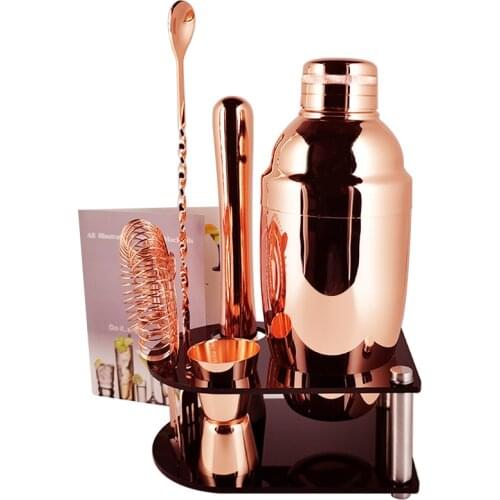 1-15 Piece Cocktail Shaker Set Bartender Kit Bar Tool Set Perfect Bartending Kit and Martini with Stylish Stand Drinks Recipe