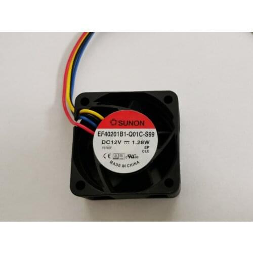 New EF40201B1-Q01C-S99 For 4020 40mm Cooling Fan Double Ball 1.28W 4-Wire