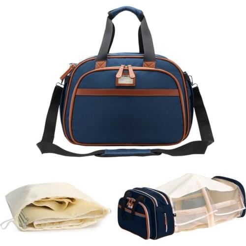 New Diaper Bag Backpack Handbag Large Capacity Foldable Baby Bed Waterproof Travel Bag Diaper Bag Backpack With Changing Bed