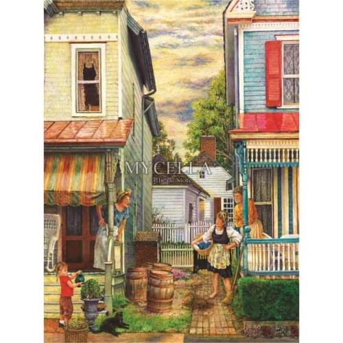 Neighbor 5d Diy Diamond Painting Cross Stitch Diamond Embroidery Cartoon Mosaic Paintings Full Rhinestone Picture Home Decor