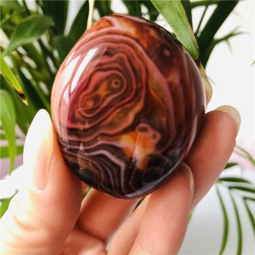 High Quality Natural Banded Agate Stone Madagascar Good Luck Raw Gemstone Body Heathy Specimen Beautiful Collection Gift