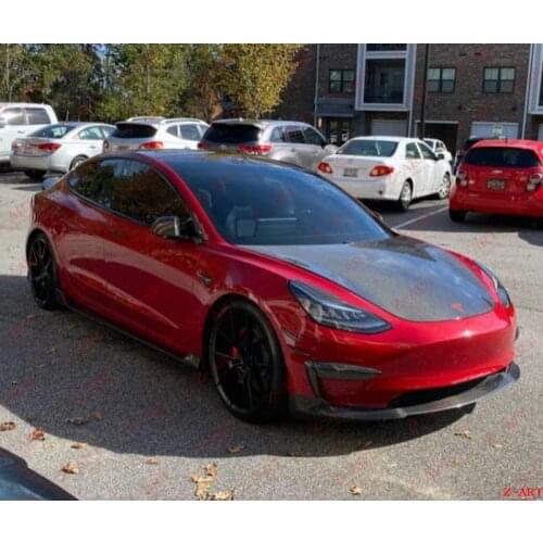 Z-ART for Tesla model 3 carbon fiber body kit for Tesla 3 carbon fiber aerokit model 3 carbon fiber tuning kit carbon fiber hood
