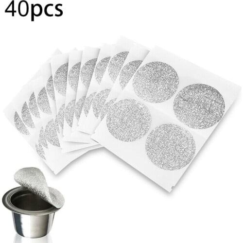 40/60 Aluminum Foil Coffee Capsule Seal Lids Pods Sticker Replace For Filling Coffee Capsules Nespresso 37mm coffee supplies