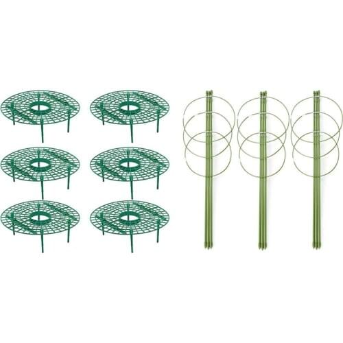 9Pcs Plant Plastic Tool Strawberry Growing Circle Support Rack Farming Frame Gardening Vine