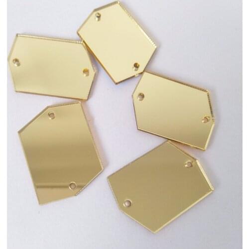 Custom order Sew On Acrylic Mirror Beads, DIY Mirrored Rhinestones 30mm