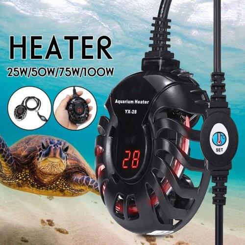220V Digital Aquarium Heater Mini Electric Temperature Controller Thermostat Submersible Water Heating Rods for Fish Turtle Tank