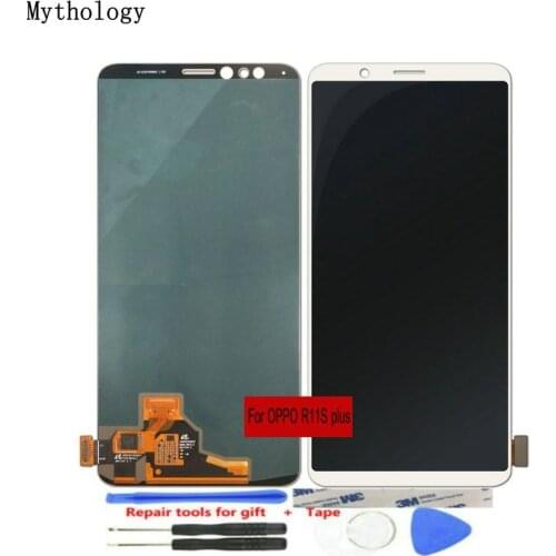 For OPPO R11s Plus LCDs Touch Screen 6.43"Display with Frame Assembly Replacement Mobile Phone Panels Repair Tools Mythology