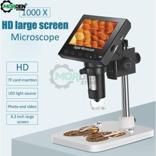 Electronic Microscope LCD Digital Video Microscope Camera 4.3 Inch Hd Oled Endoscope Magnifying DM3 Dropship