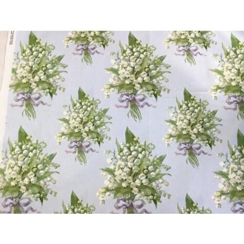 Bell orchid cotton fabric Patchwork Sewing Quilting di woman shirt clothes Throw pillow case Purse cheongsam decoration