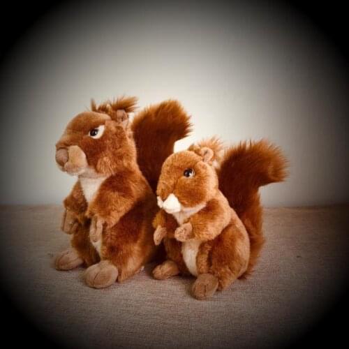 Simulation Red Squirrel Sciurus vulgaris soft toy stuffed animal plush toy children personalized gift