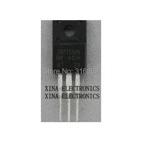 IRFI530NPBF IRFI530N I530N 100V 12A TO-220F ROHS ORIGINAL 10PCS/lot Free Shipping Electronics composition kit