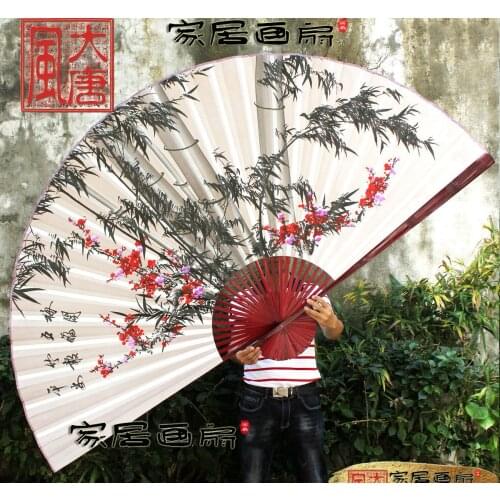 Chinese big Hang decorative Fan, Gift Folding Peace Five Blessings Descend Upon decoration wall fan