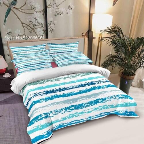 Wave Duvet Cover 3D Print Zebra Leopard Pattern Bedding Set For Bedroom Home Bed Quilt Cover For Children Teenager Bedspread
