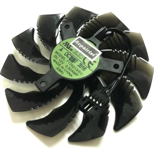 87MM GPU Cooler Fans Cooling Fan For Gigabyte GeForce GTX 1070 1050 Ti GTX 1060 RX 480 570 Video Graphics Card as Replacement