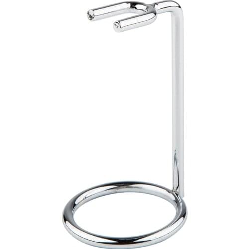 Men Metal Art Shaving Brush Stand Razor Base Chromed Silver Shaving Razor Beard Clean Shaver Kit Cartridge Easy Carry