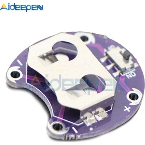 1Pcs LilyPad Coin Cell Battery Holder CR2032 Battery Mount Module For Arduino DIY Kit