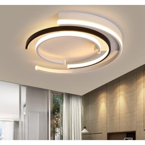 New fashion led bedroom modern simple atmosphere warm living room study ceiling light