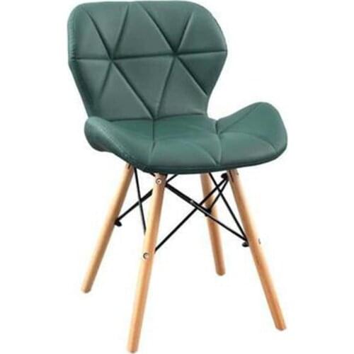 Dining chair Nordic solid wood dining chair household dining chair bedroom makeup chair computer chair nail milk tea shop chair