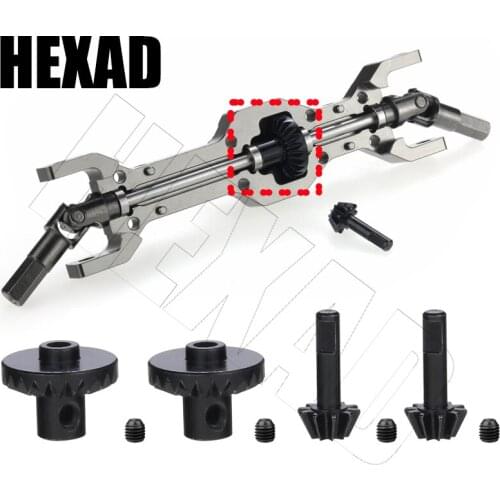 Remote Control Car Metal Parts Hard Steel Front And Rear Axle Drive Gear Set for WPL B1 B14 B24 C14 C24 B16 B36 MN D90 D91 MN99s
