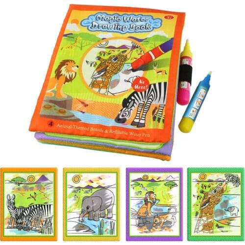 Magic Water Drawing Books Coloring Books Doodle & Magic Pen Painting Drawing Board Children DIY Painting Toys Birthday Gifts