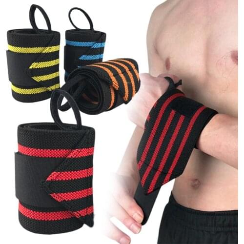 1Pcs Gym Fitness Wristband Adjustable Elastic Wrist Wraps Bandages Durable Wrist Support For Power Training Breathable