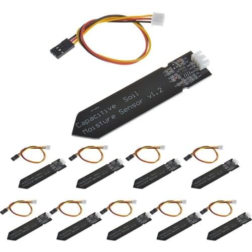 10PCS Capacitive Soil Moisture Sensor For Plant Care Soil Tester Automatic Watering System, For Arduino Raspberry Pi