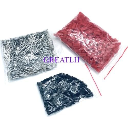 1000Sets Dental Master long-short Twin Double II pins & Plastic Sleeves Dental Lab Supplies Dental Lab tools