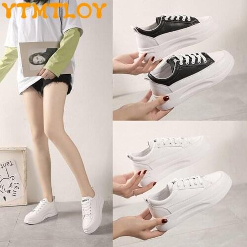 2021 Spring And Autumn Hot Sale All-match Fashion Temperament Super Firepower Increase Fairy Crazy Casual White Shoes