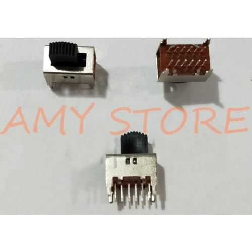 5pcs SS-42D01 4P2T Toggle Slide DIP Switch 2 Positions 12 Pins Vertical Insert with 4 Fixed feet without Ears