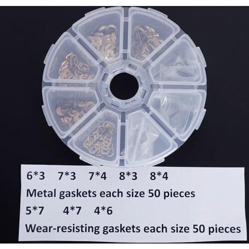 8 sizes 400/800/1600 pcs/box Metal gasket and nylon Wear-resisting gaskets Hairdressing Scissor Accessory