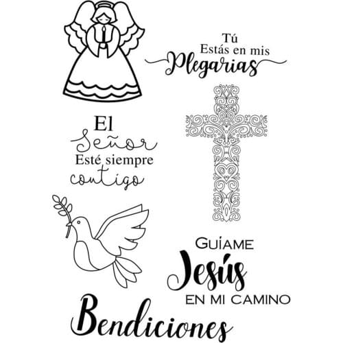 Angel stamp Clear Stamp for Scrapbooking Transparent Silicone Rubber DIY Photo Album Decor A272