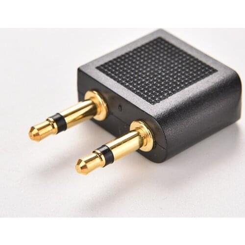 Audio Splitter 1 Female Jack to 2 Male Plug Stereo Aux Y Adapter 3.5mm
