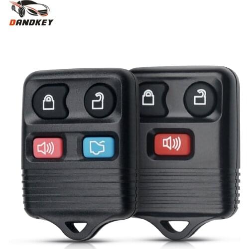 Dandkey 25pcs Keyless Car Fob 3/4 Buttons For Ford Mustang Focus Lincoln LS Town Car Mercury Grand Marquis Remote Key Shell Case