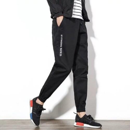 Autumn Spring 2021 Leisure Sports Nine Pants Youth Mens Pants Male
