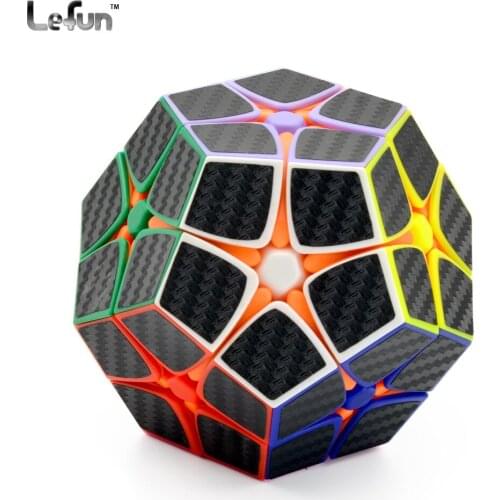 Speed-Cube Puzzle with Carbon Fiber Sticker Smooth Pentagonal Dodecahedron Puzzles Cubes For Children Gift