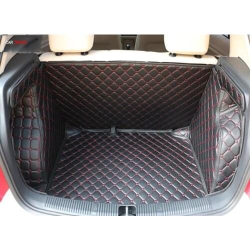 Good quality! Special trunk mats for Skoda Fabia 2014-2008 waterproof cargo liner mats boot carpets for Fabia 2009,Free shipping