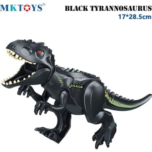 MKTOYS Tyrannosaurus Rex Dinosaur Constructor Jurassic World Building Block Brick Pterosauria Indominus Dinosaurios de Juguete