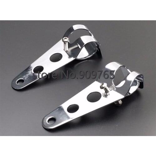 Headlight Mount Bracket Fork Ear For Harley Honda Kawasaki Suzuki Yamaha KTN Cruiser Chopper 28-43mm
