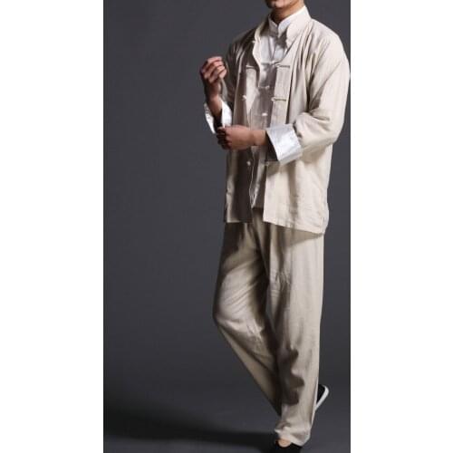 Cool Martial arts tai chi uniforms kung fu clothing clothes wing chun men man male chinese traditional Tang suits