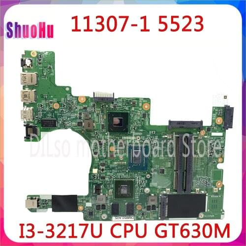 KEFU 11307-1 Motherboard I3-3217U CPU GT630M Video Card For Dell INSPIRON 15Z 5523 Laptop Motherboard DDR3 HM76 Intel Integrated