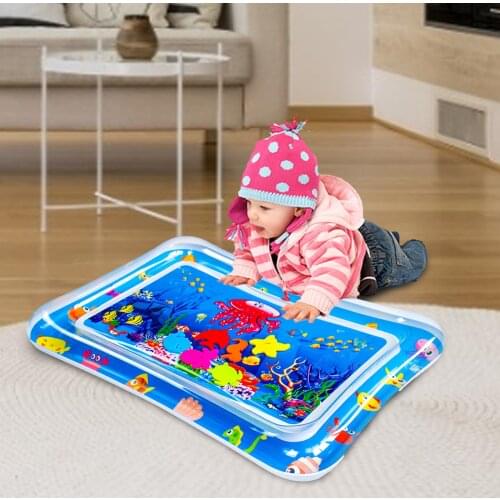 Summer Inflatable Water Mat For Babies Safety Cartoon Crawling Cushion Ice Infant Early Learning Education For Baby Play Toys