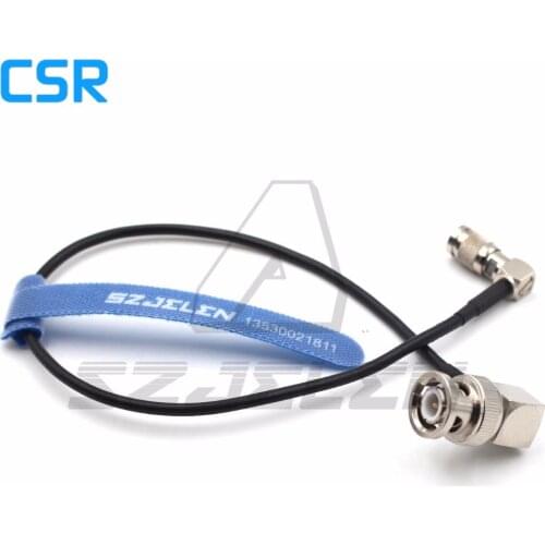 BNC plug to C44 plugs elbow, SDI pigtail. Camera RF coaxial cable, Cable length 50cm